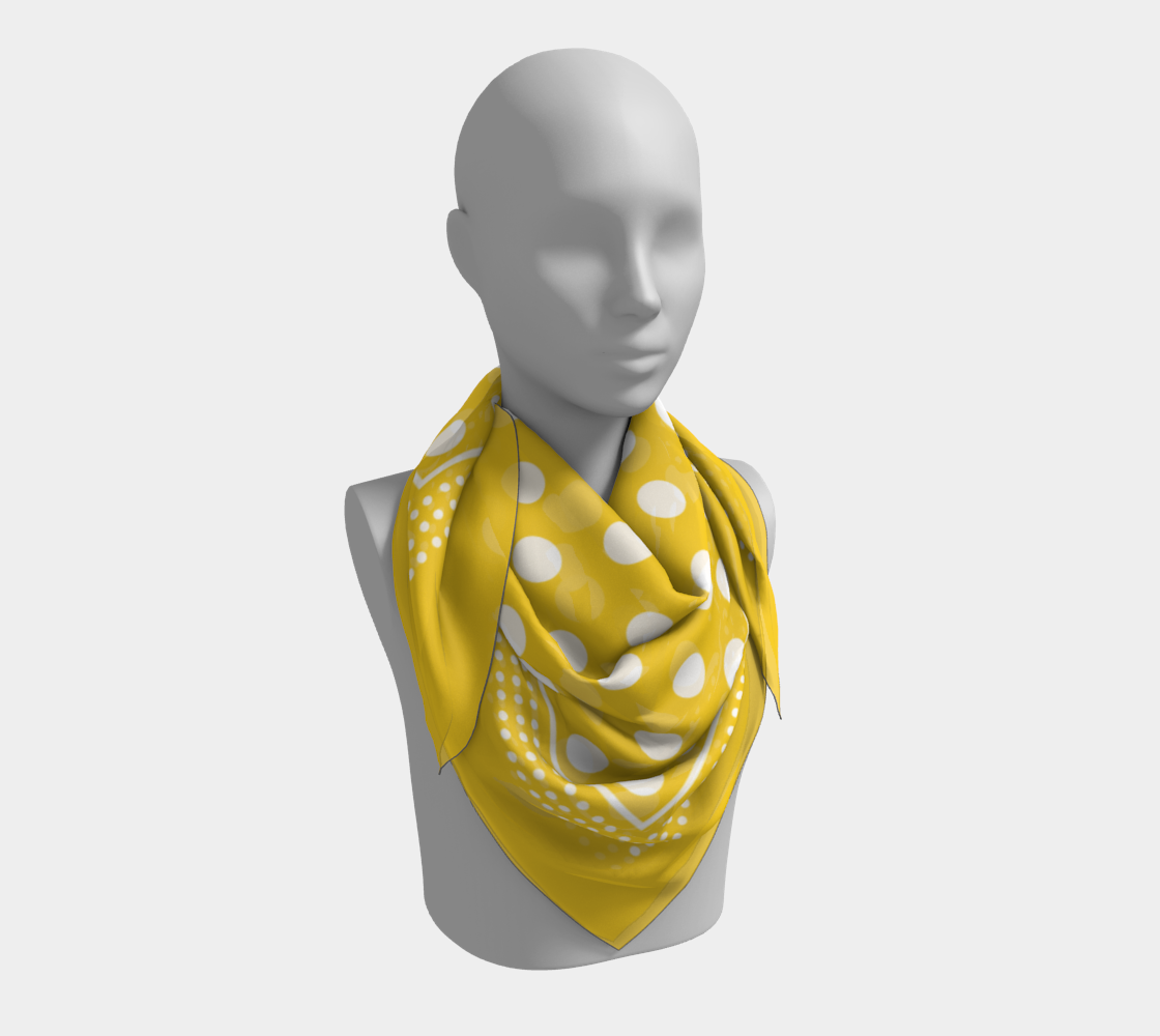 Dots. Yellow Scarf