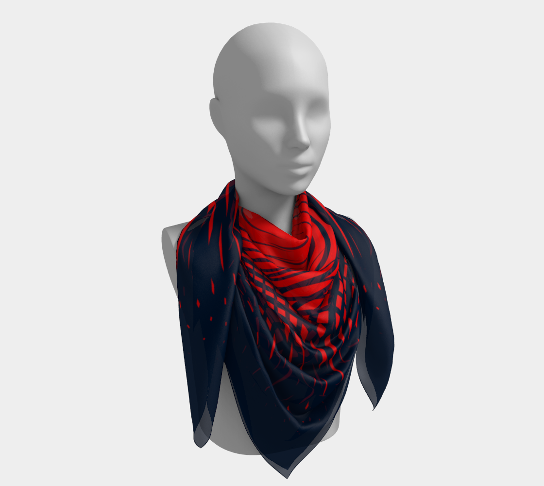 Abstract forms. Red Scarf