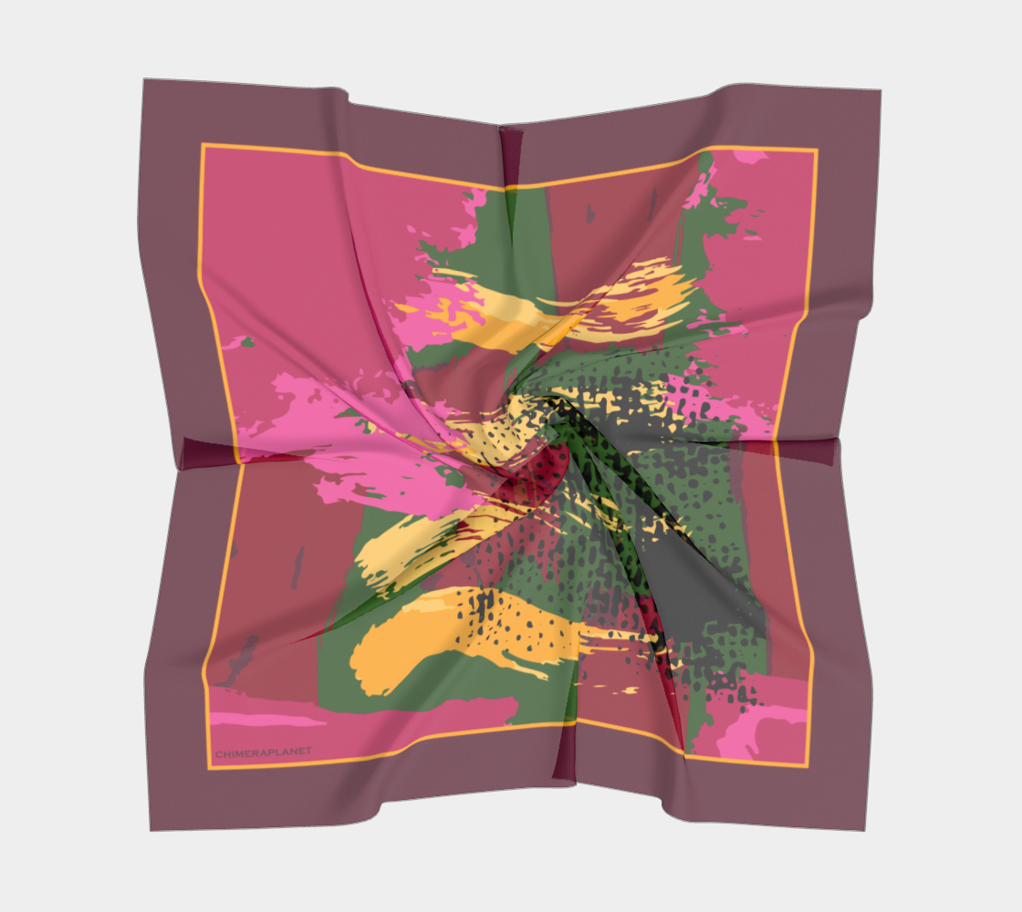 Bordo abstraction. Square Square Scarf