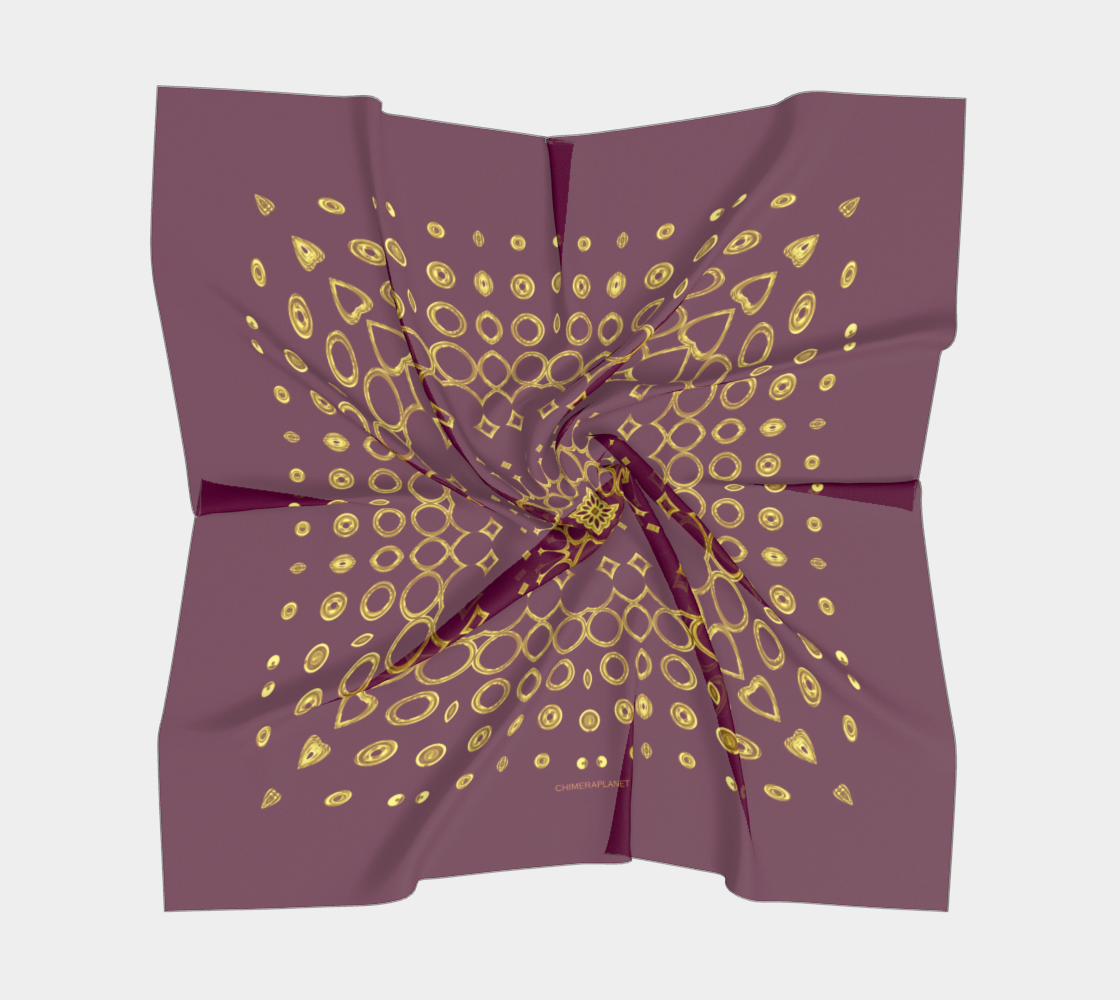 Abstract Bordo Scarf