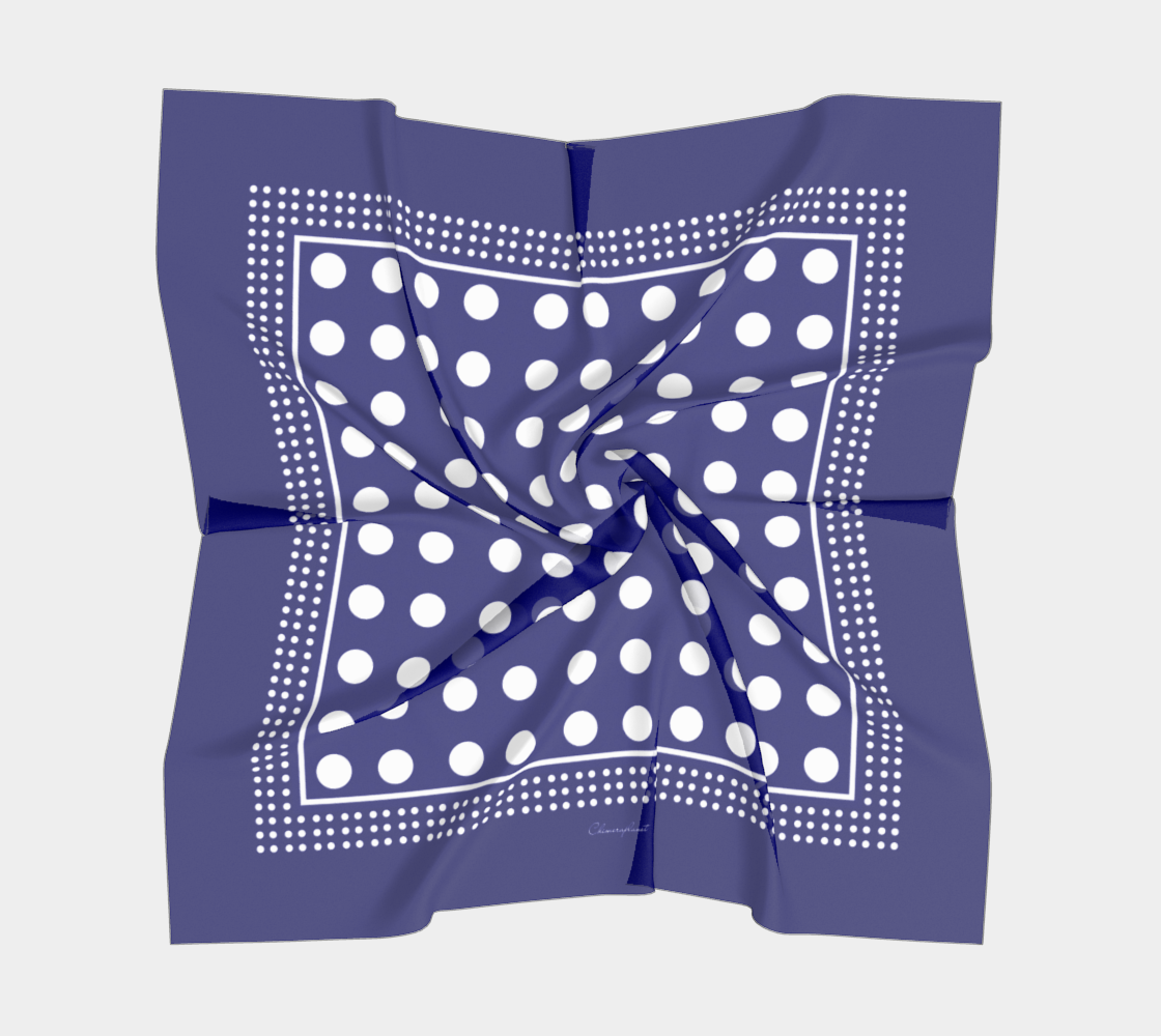 Circles. Blue Scarf