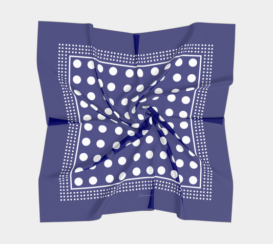 Circles. Blue Scarf