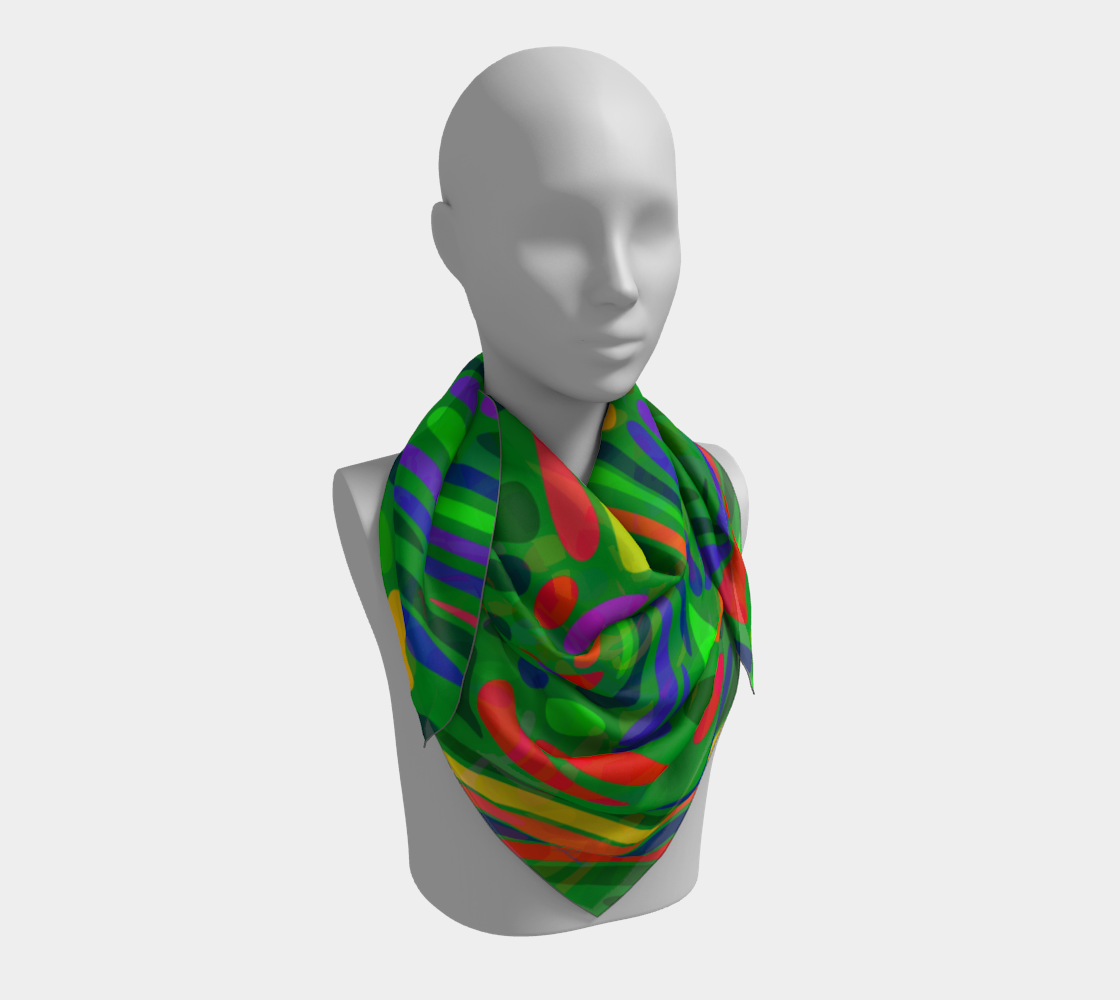 Happy summer. Green Scarf