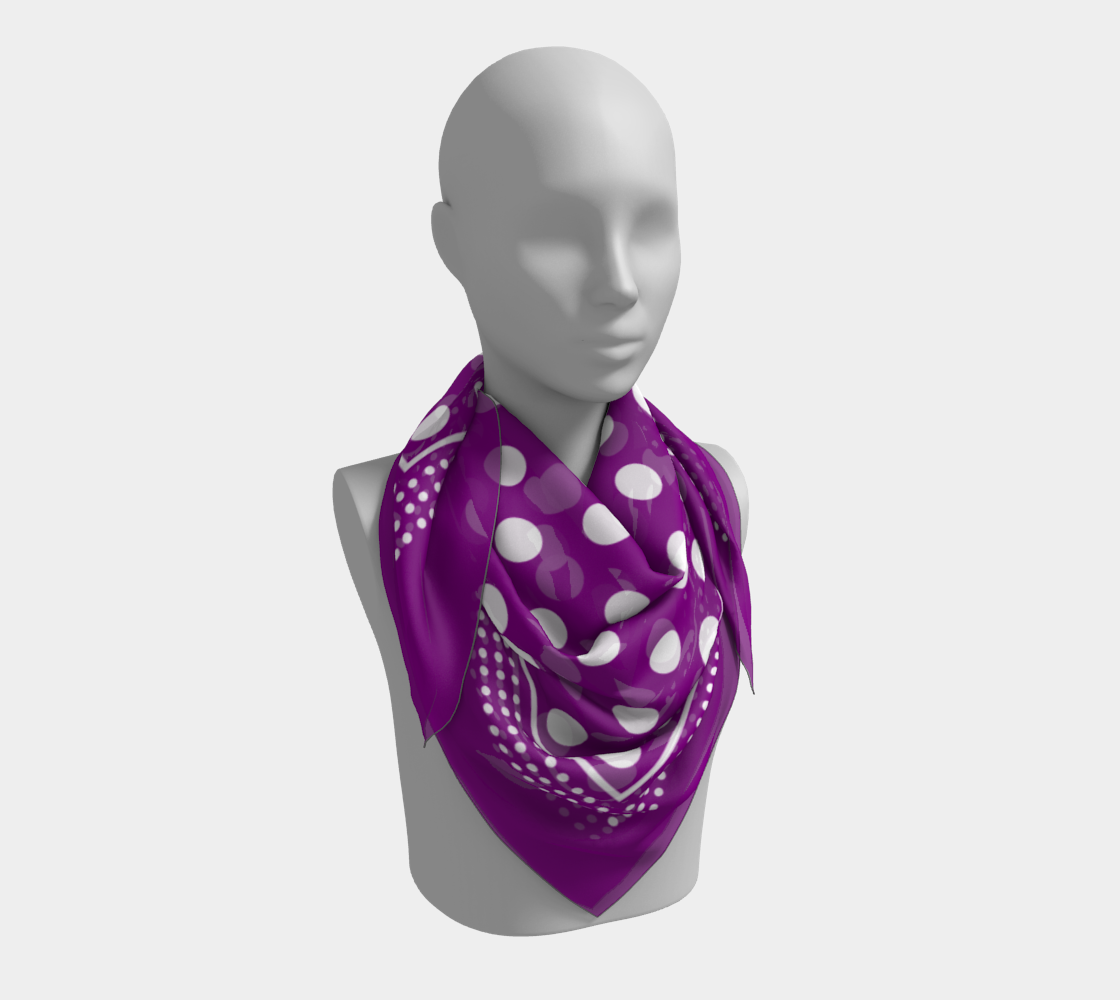 Dots. Violet Scarf