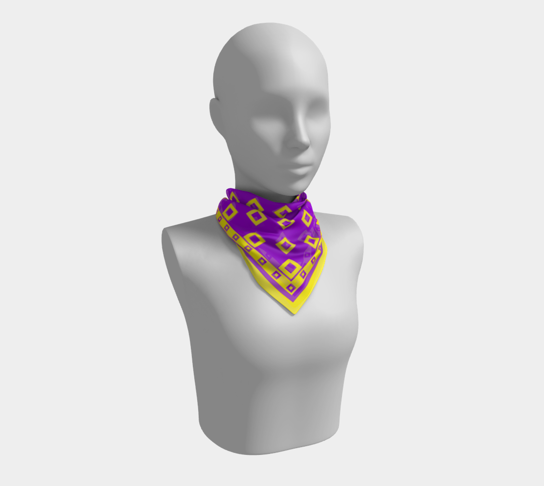 Square pattern. Violet Scarf