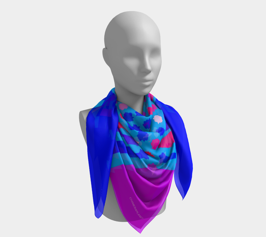 Funny colors. Blue/violet/pink. Scarf