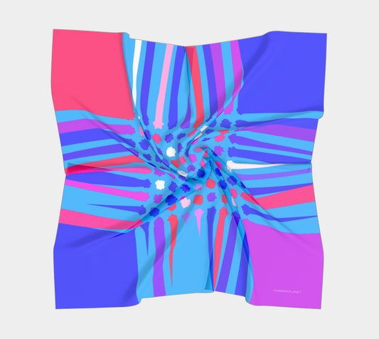 Funny colors. Blue/violet/pink. Scarf