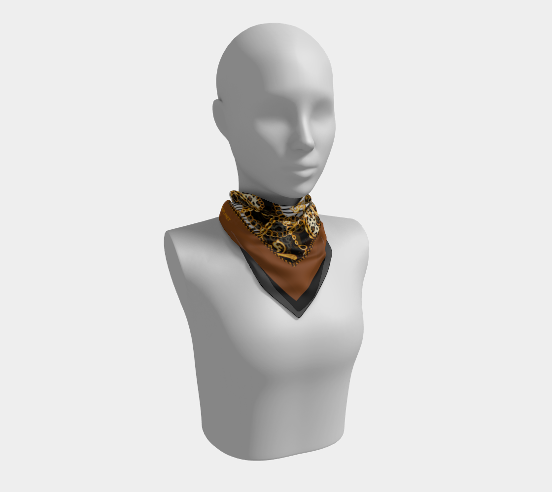 Abstract pattern with chain. Scarf