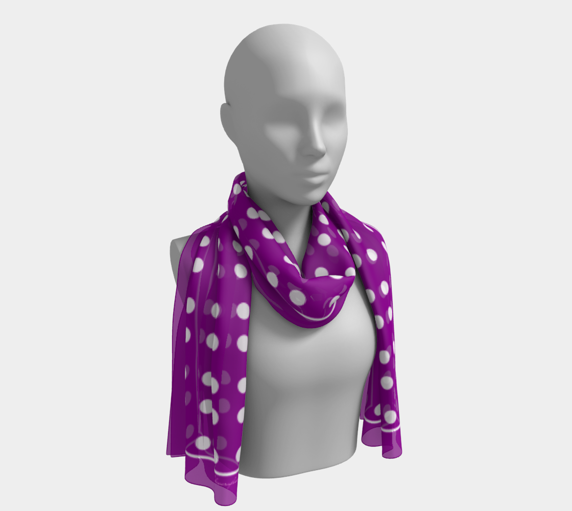 Circles. Violet Long Scarf - Exclusive design by Art Mania!