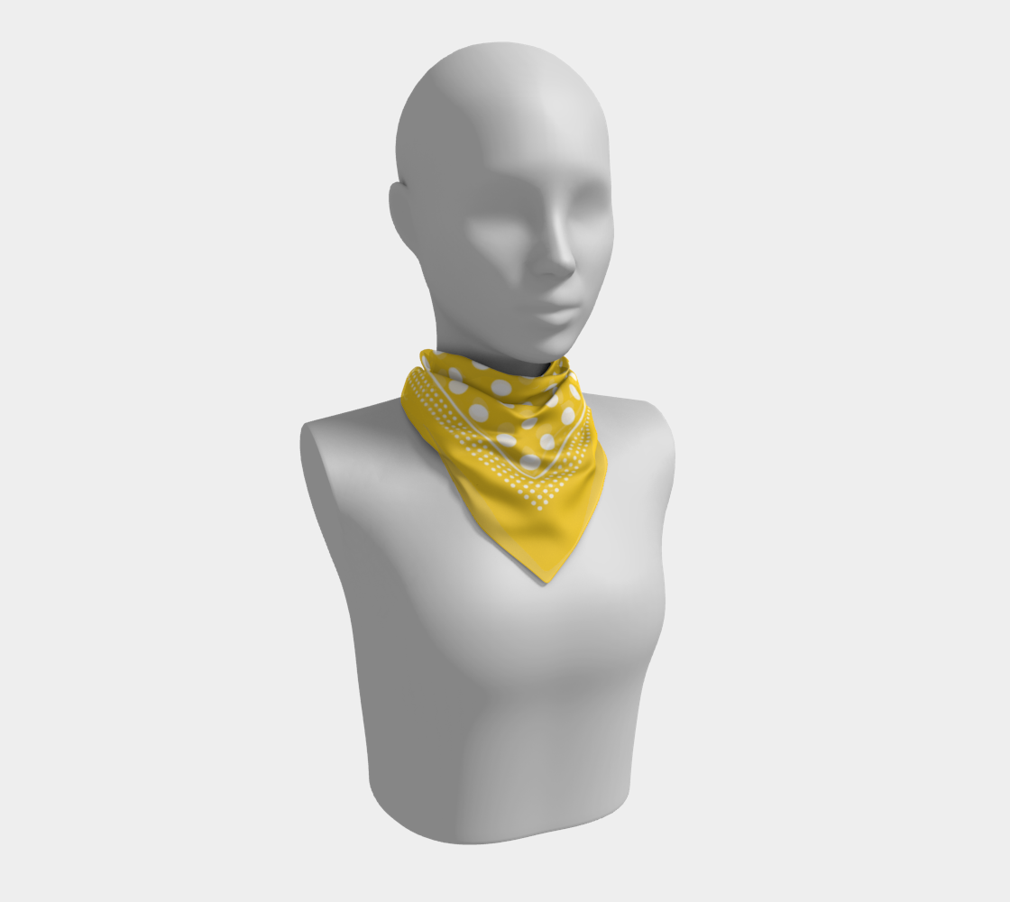 Dots. Yellow Scarf