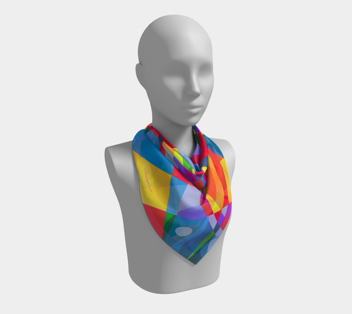 Tropical breeze. Colorful Scarf