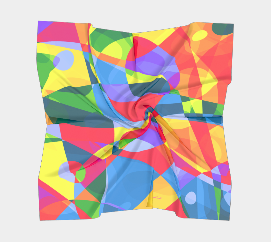 Tropical breeze. Colorful Scarf