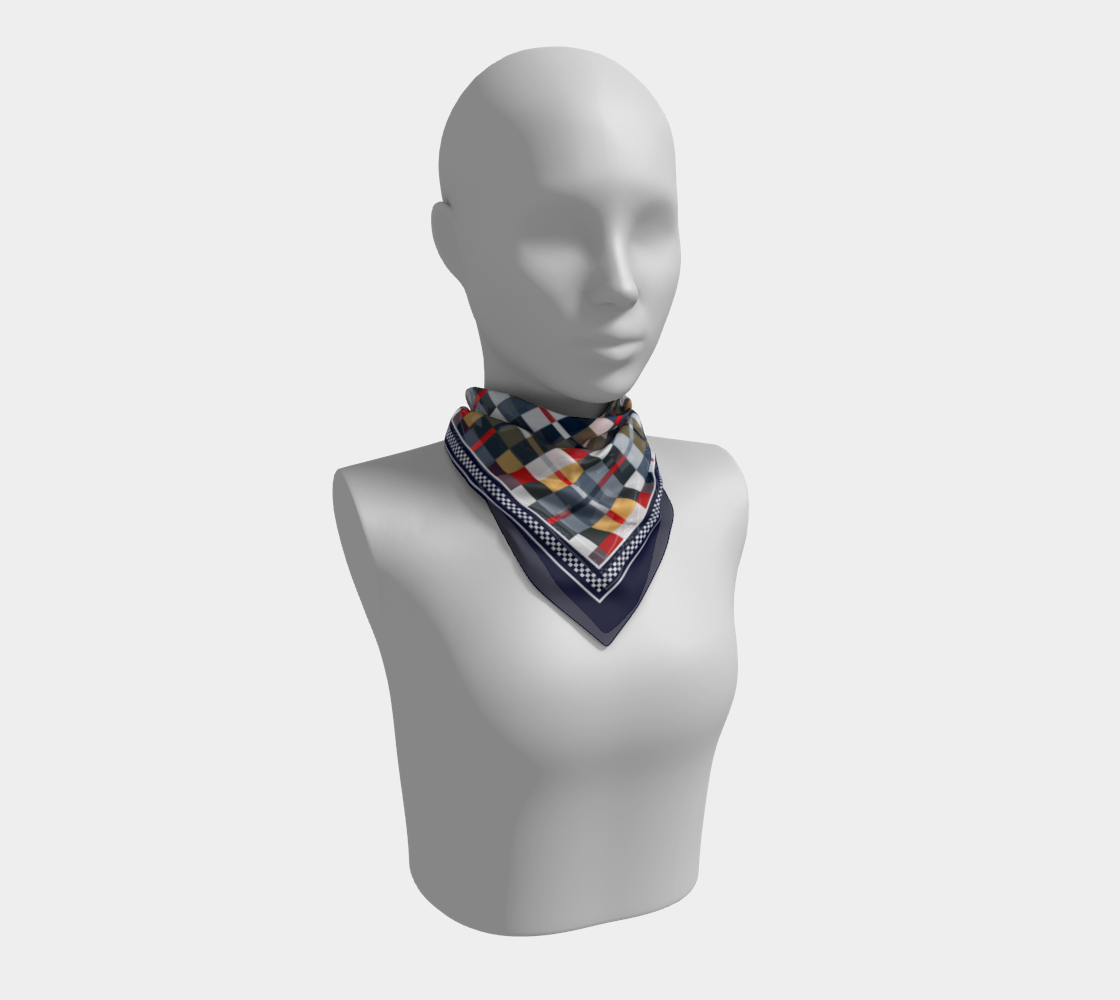 Cells. Multicolor Scarf