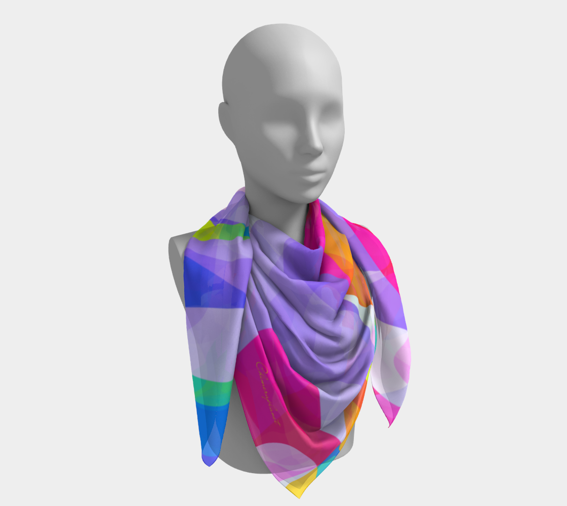 Spring Splash. Colorful Scarf