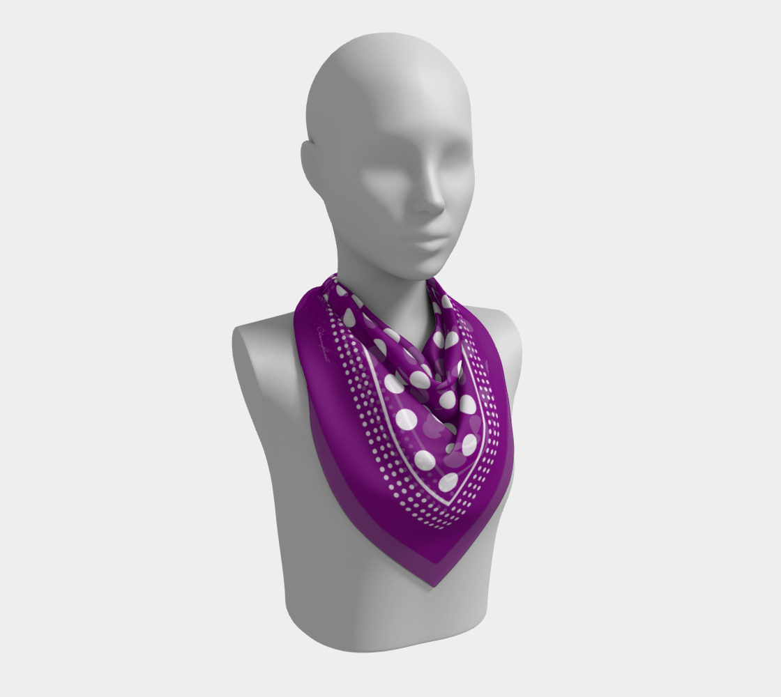 Dots. Violet Scarf