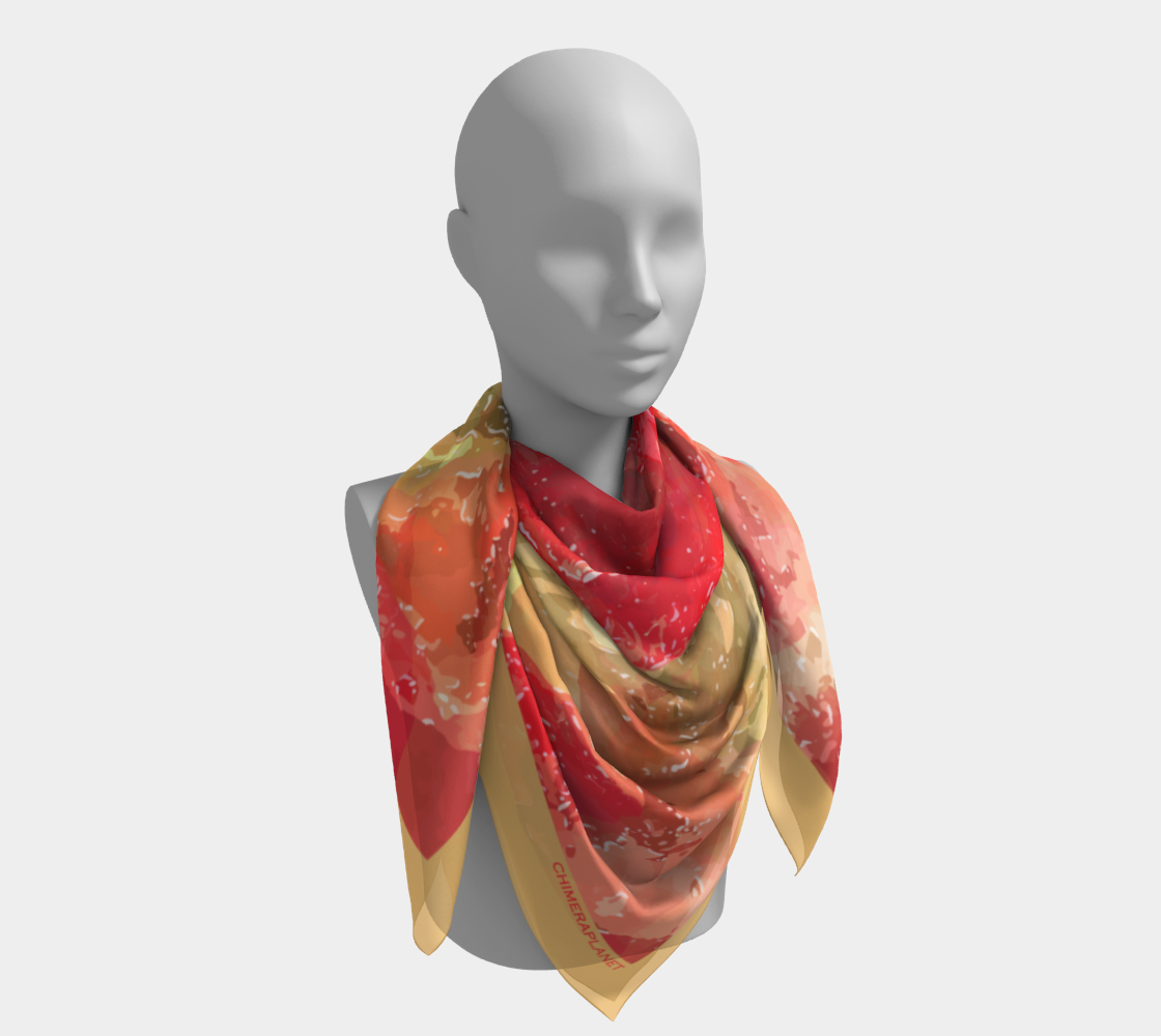 Poppies. Square Scarf