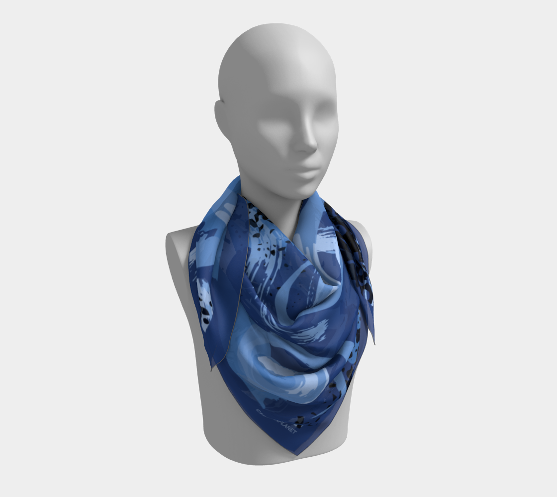 Deep blue. Square Scarf