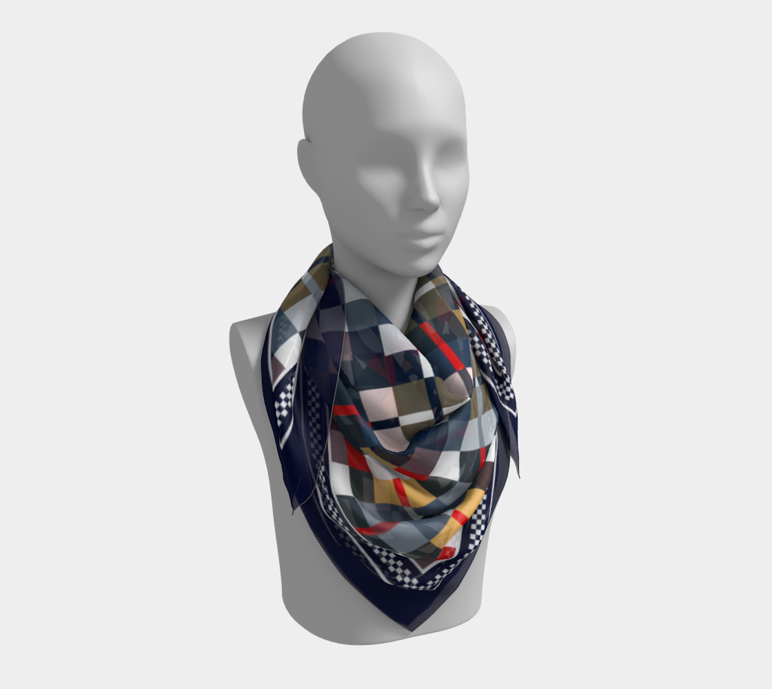 Cells. Multicolor Scarf