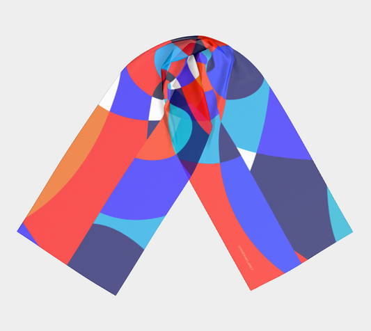 Colorful geometry. Long Scarf - Exclusive design by Art Mania!