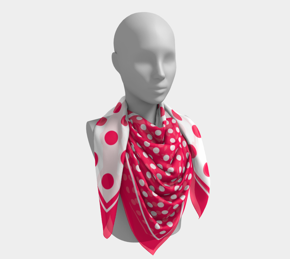 Dots. Pink Scarf