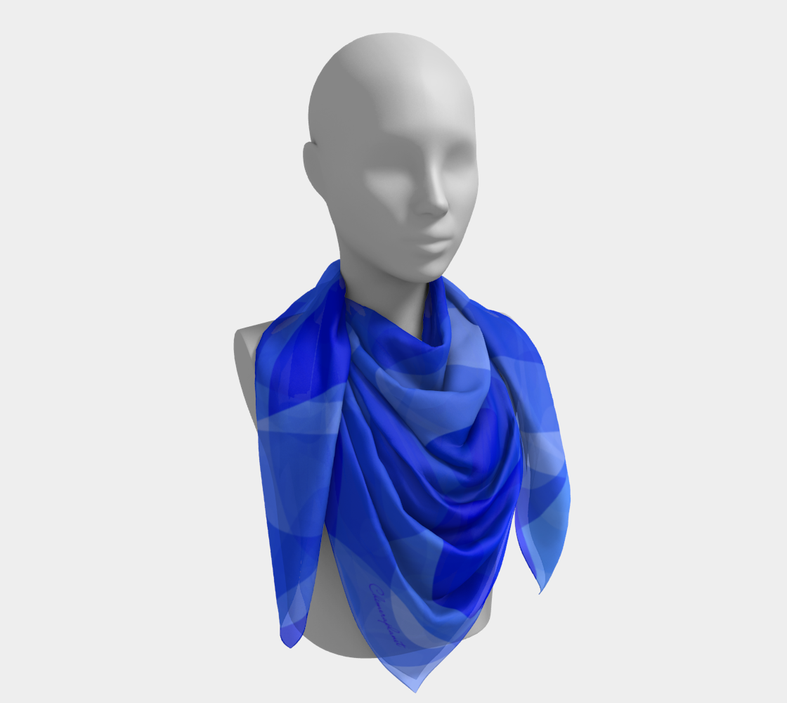 Blue aura. Scarf