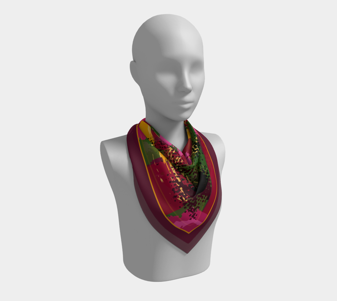 Bordo abstraction. Square Square Scarf