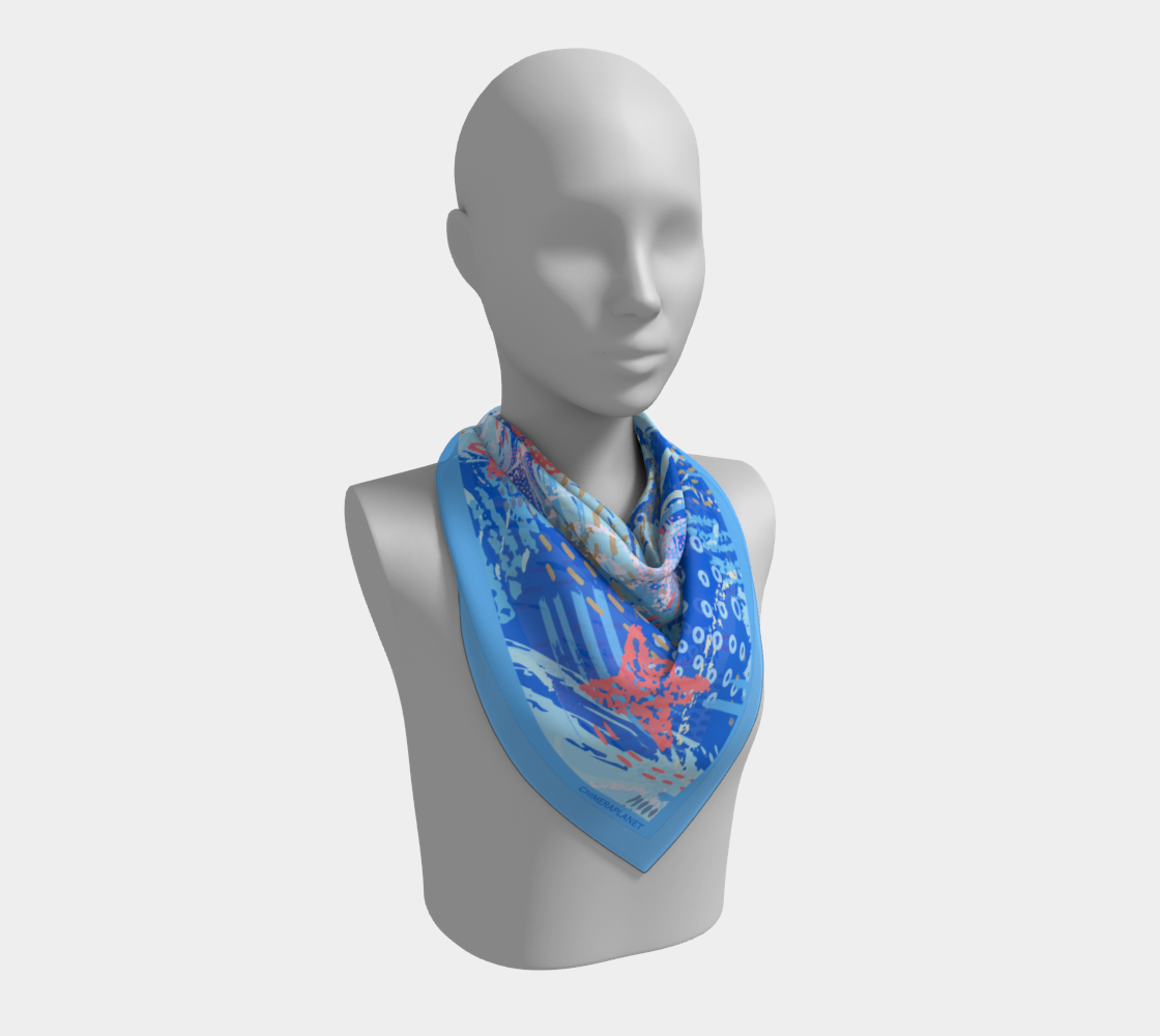 Blue sea. Square Scarf