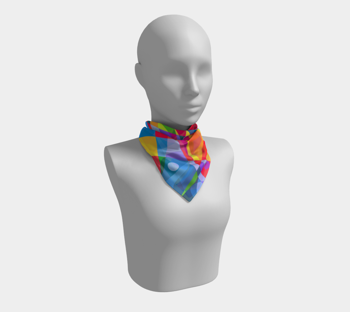 Tropical breeze. Colorful Scarf