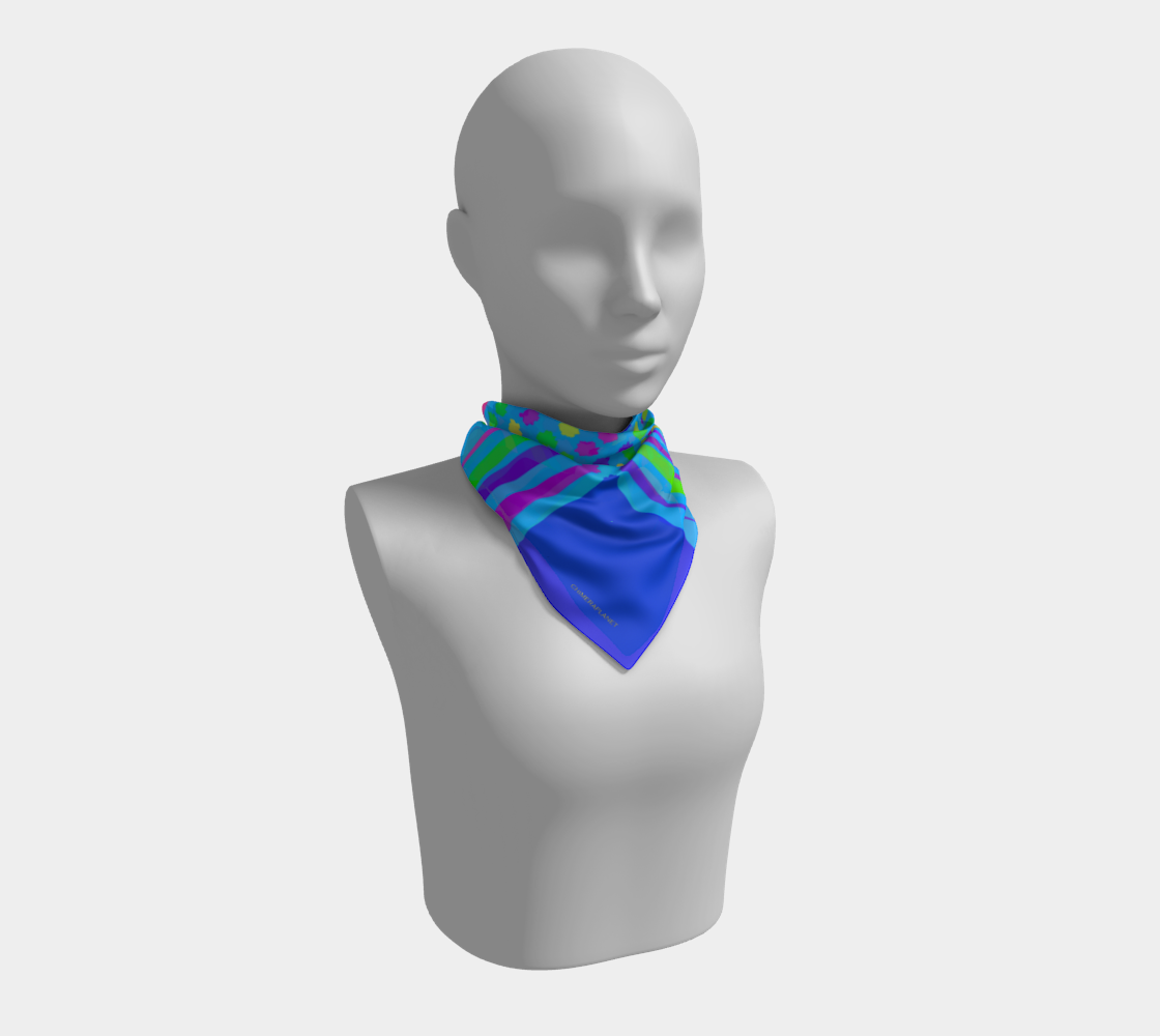 Funny colors. Blue/violet/green. Scarf