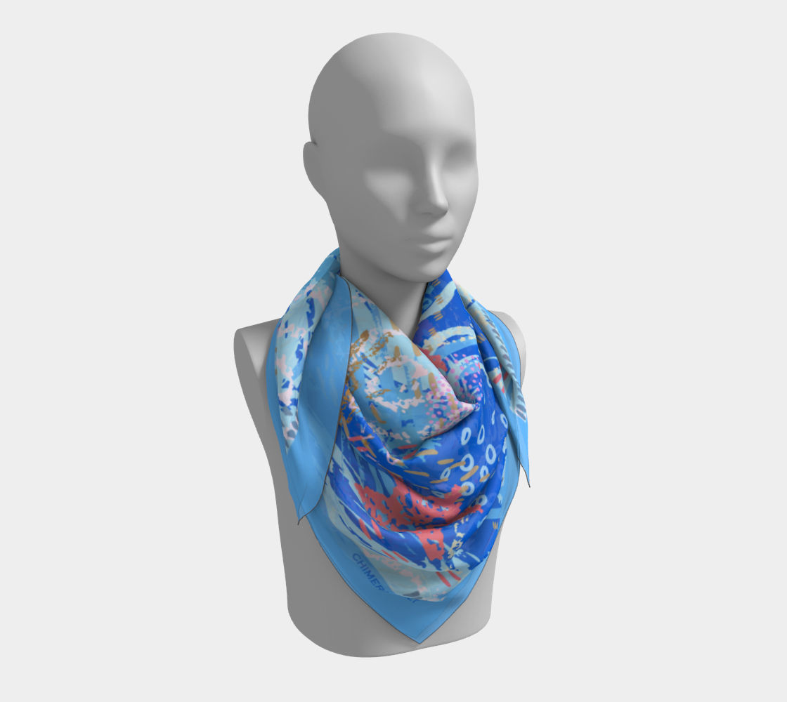 Blue sea. Square Scarf