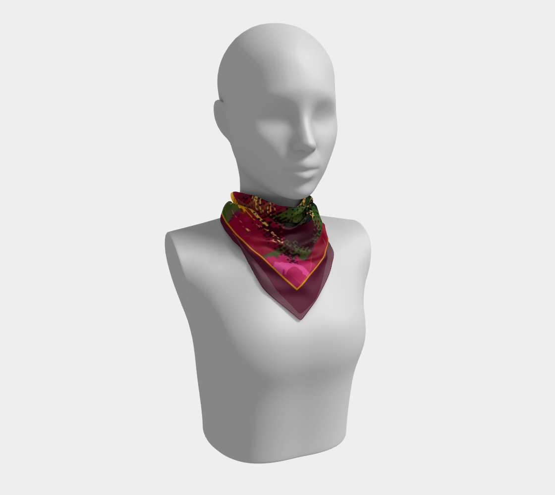 Bordo abstraction. Square Square Scarf