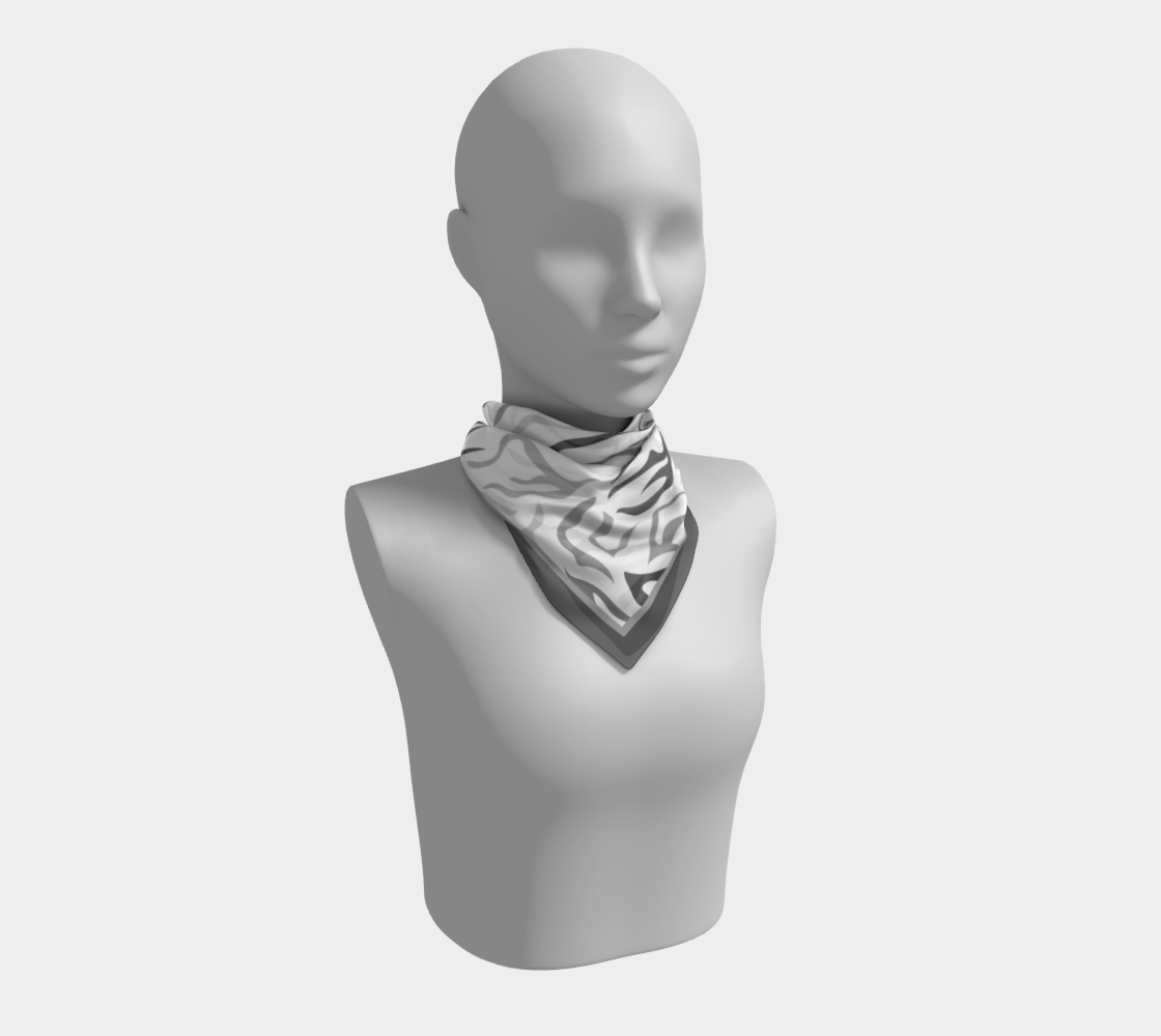 Animal pattern. Grey and white. Scarf