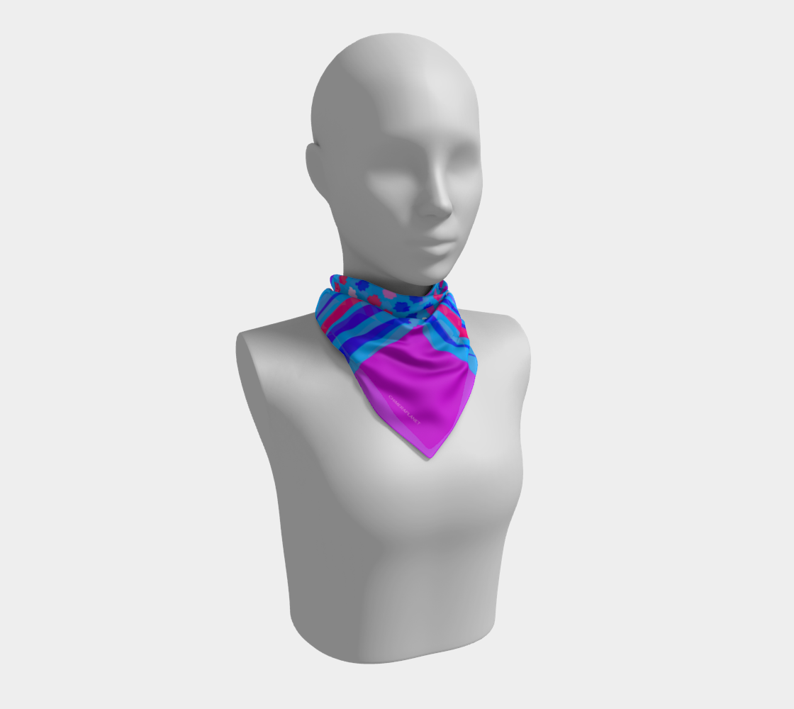 Funny colors. Blue/violet/pink. Scarf