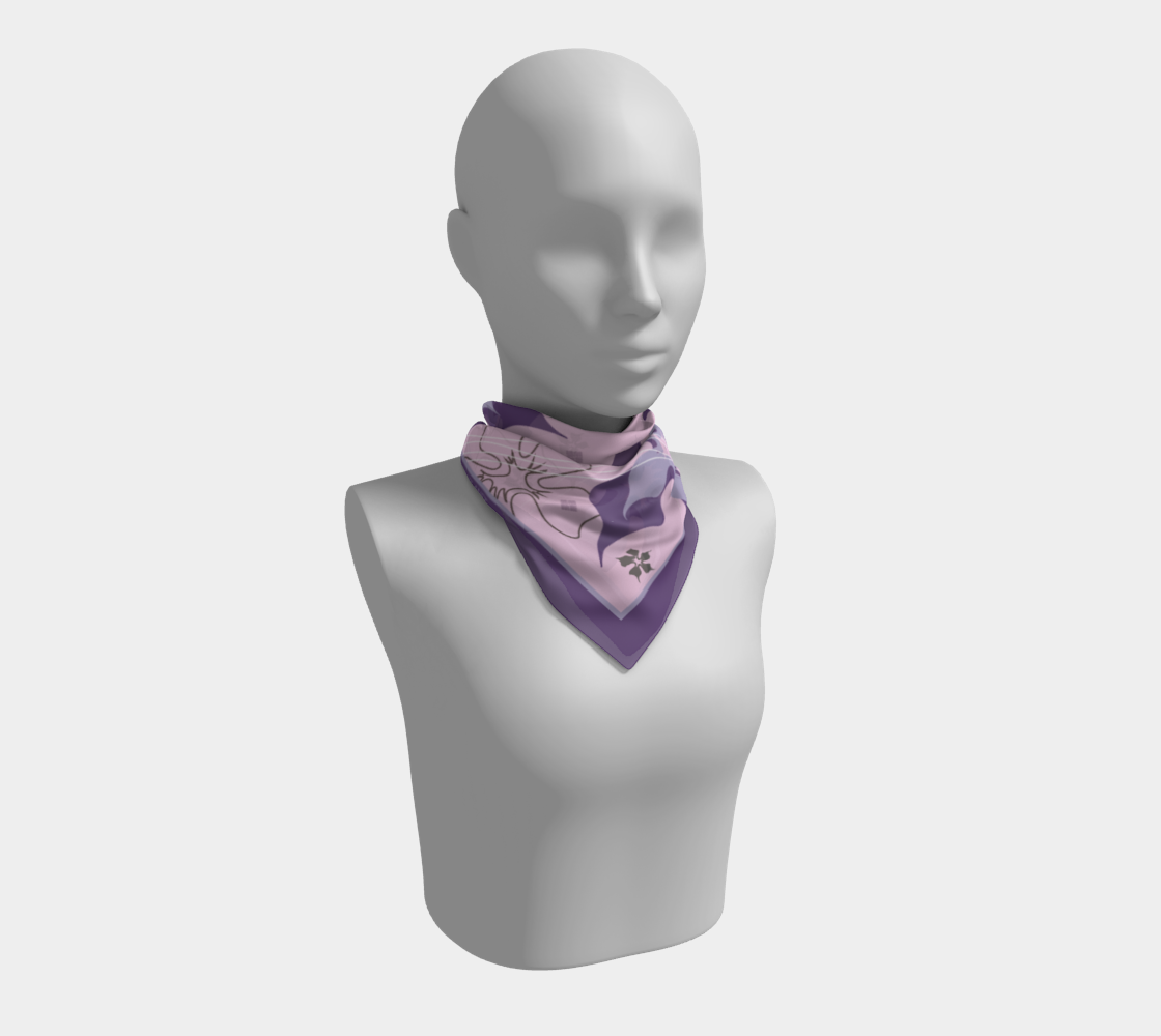 Violet flowers. Square Scarf