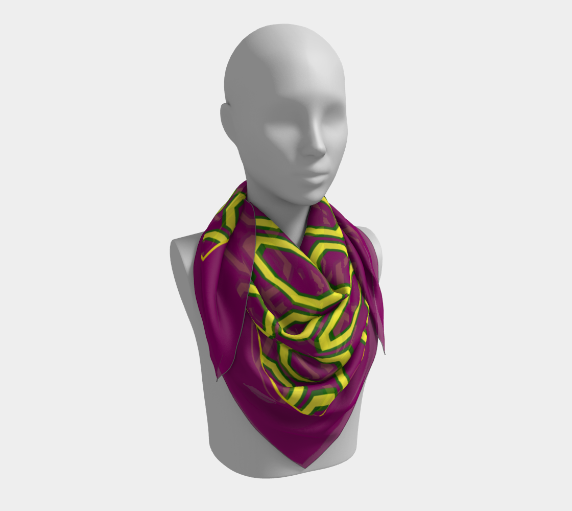 Colorful rings. Violet Scarf