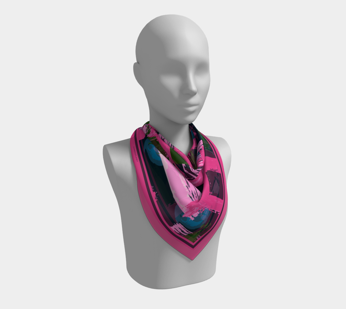 Pink abstraction. Scarf