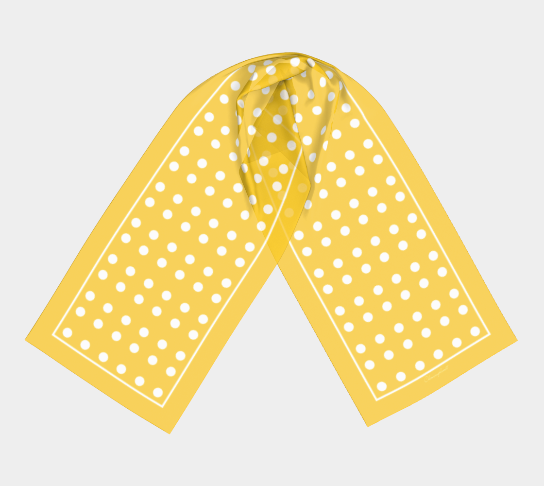 Circles. Yellow Long Scarf - Exclusive design by Art Mania!