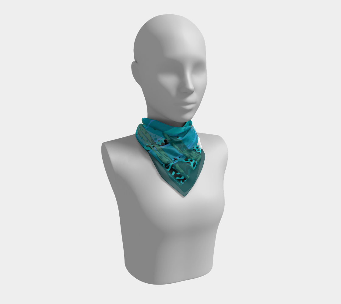 Green freshness. Square Scarf