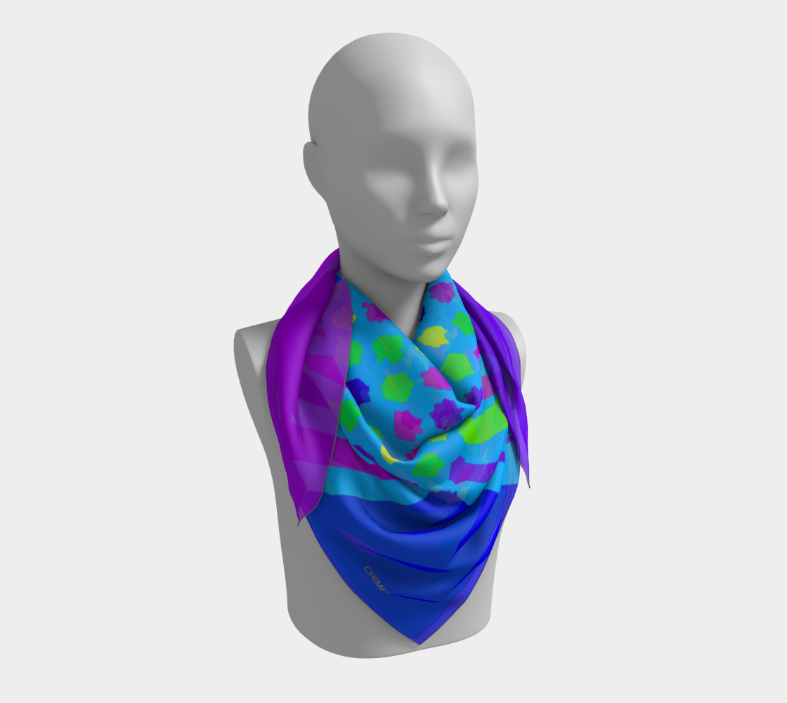 Funny colors. Blue/violet/green. Scarf