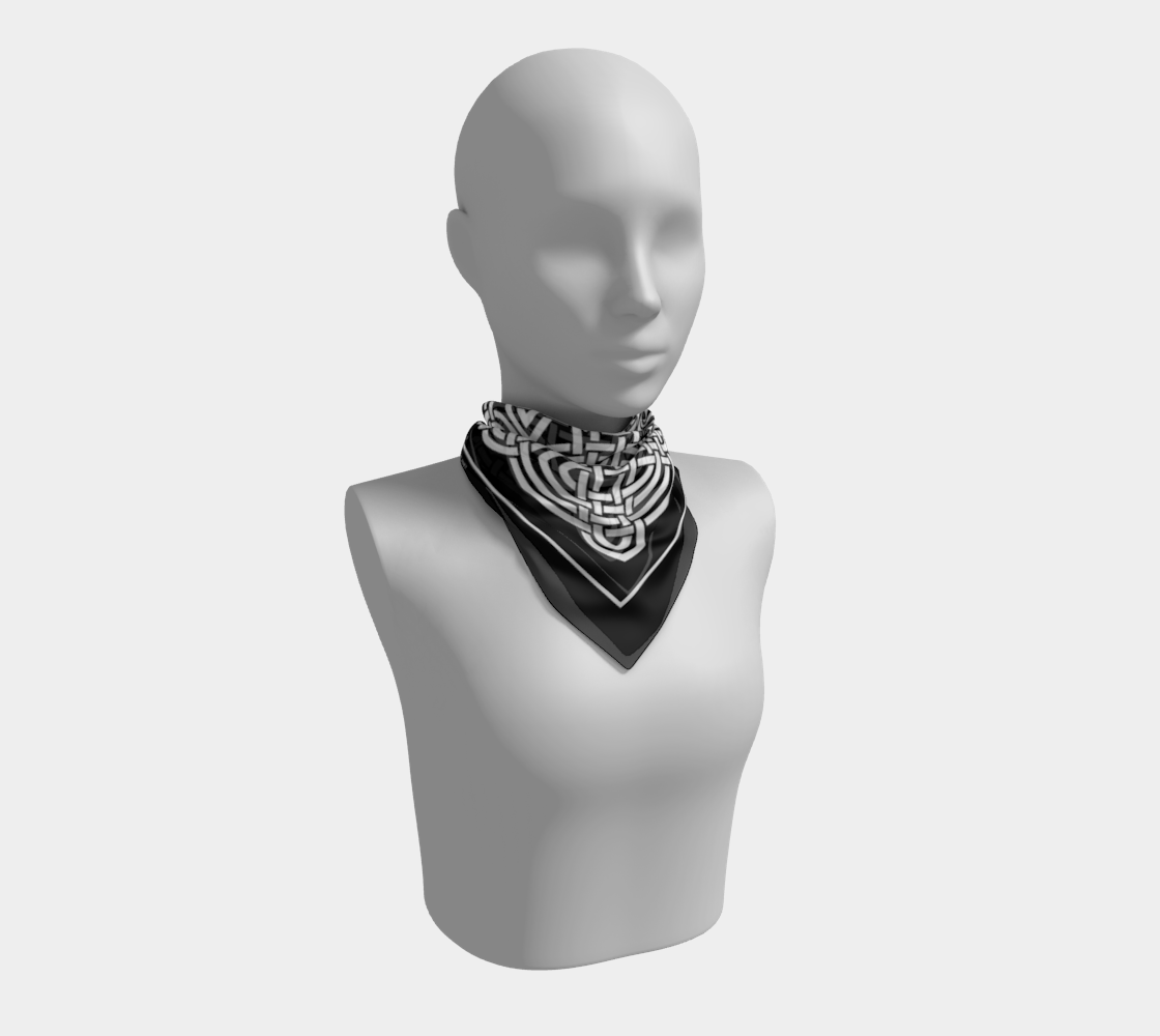 Black and white abstract. Scarf