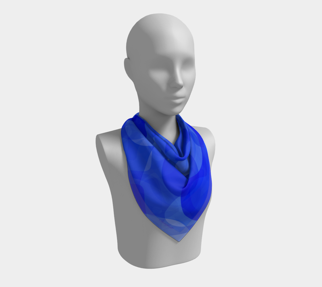 Blue aura. Scarf