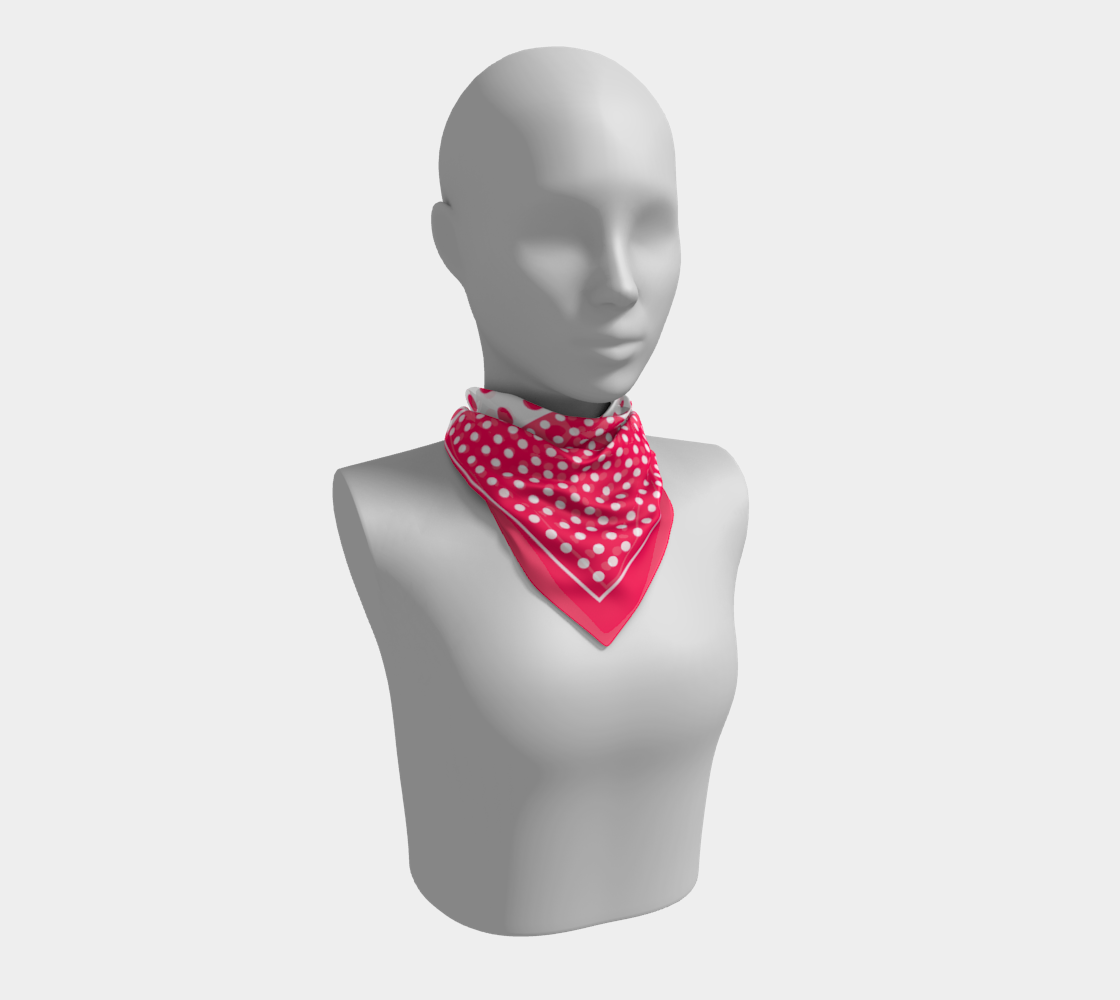 Dots. Pink Scarf