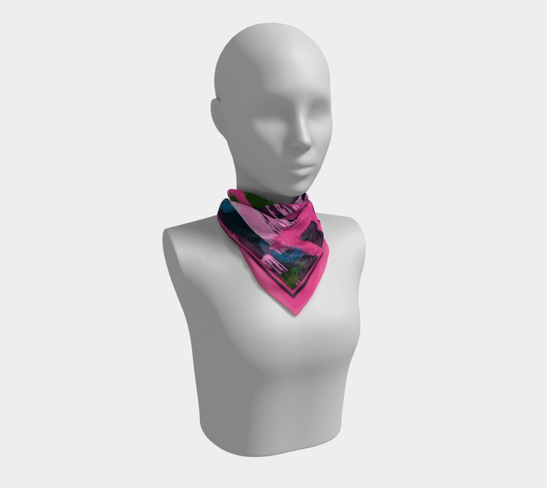 Pink abstraction. Scarf