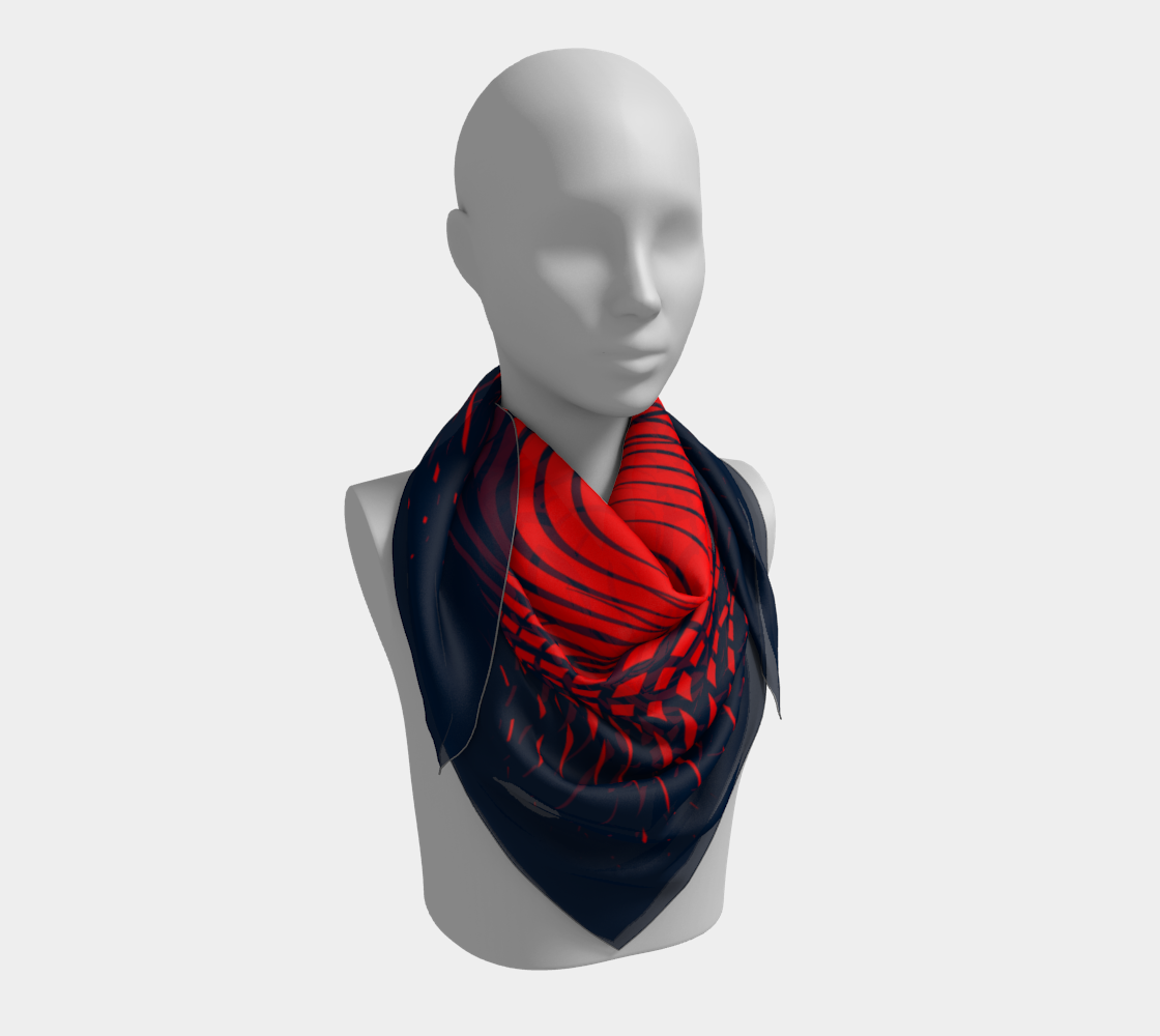 Abstract forms. Red Scarf