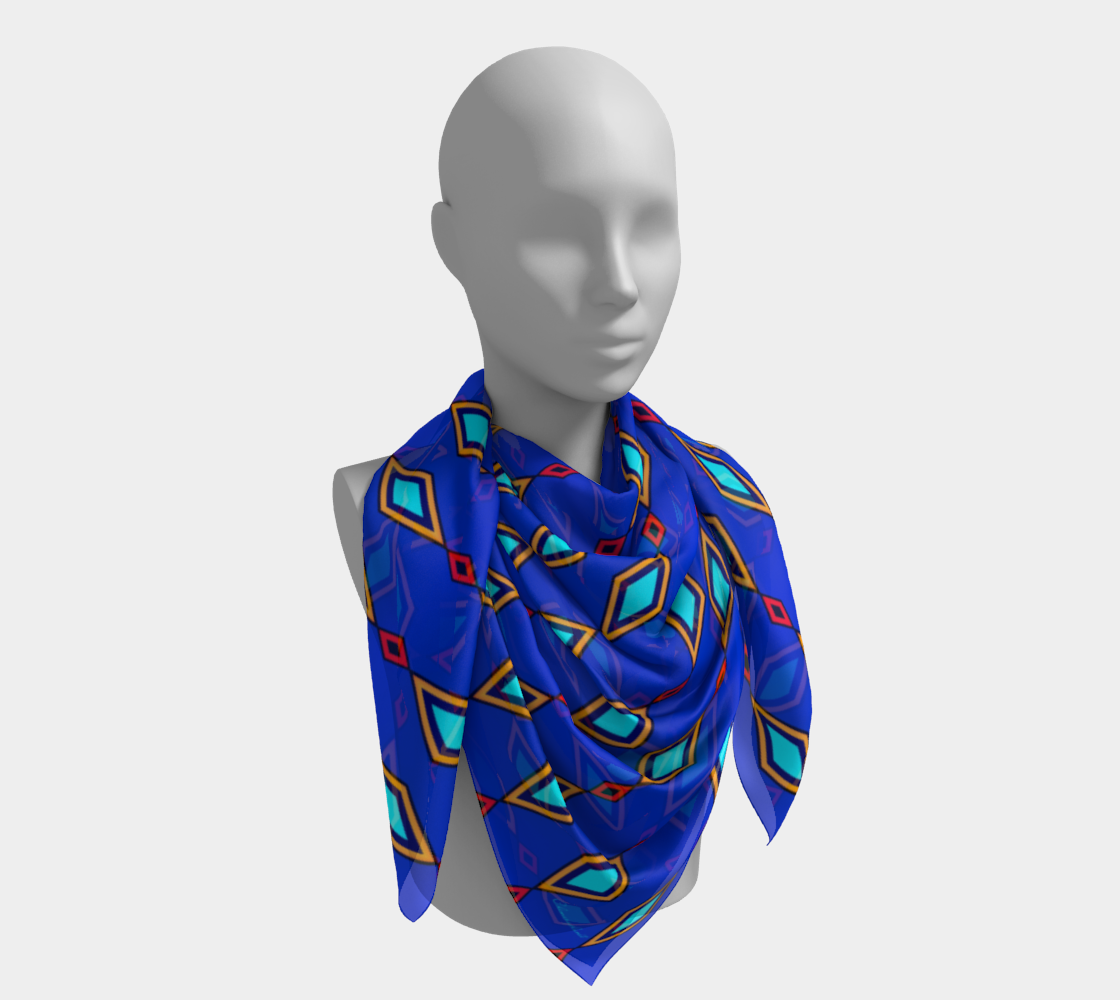 Colorful rhombuses. Scarf