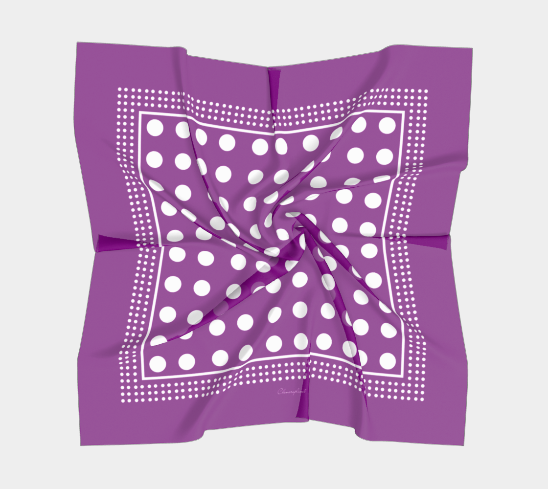 Dots. Violet Scarf