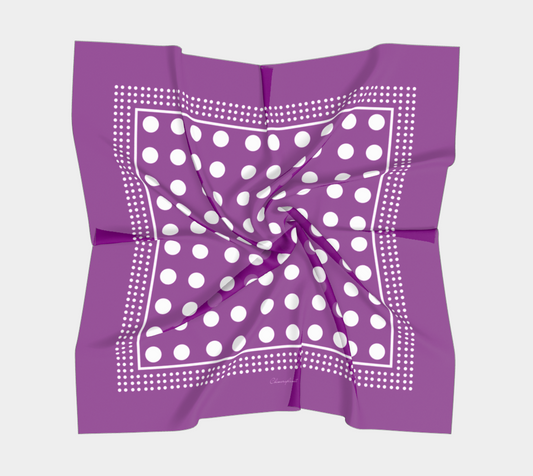 Dots. Violet Scarf