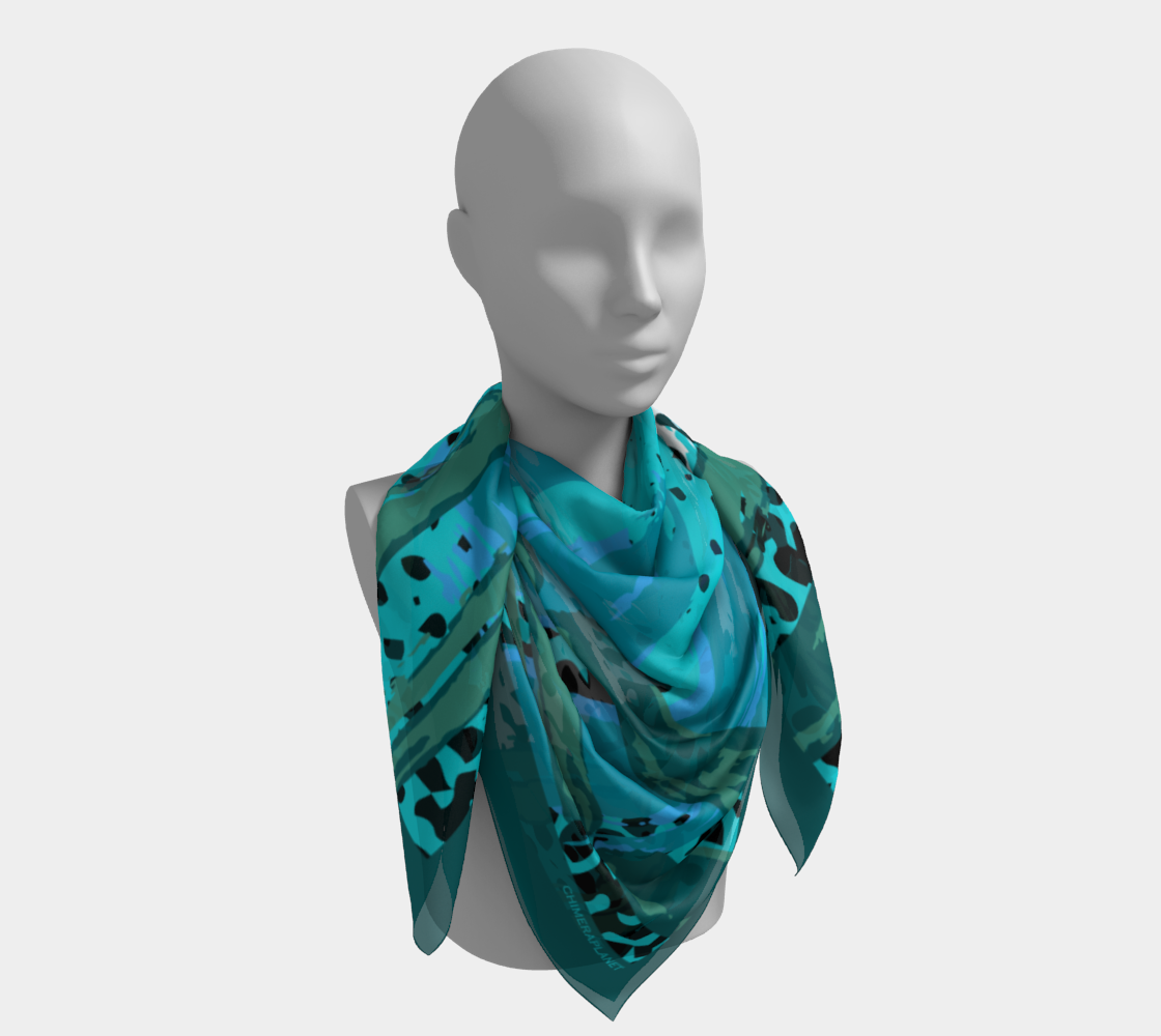 Green freshness. Square Scarf