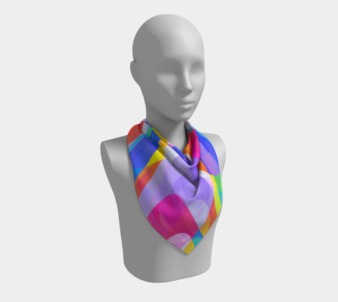 Spring Splash. Colorful Scarf