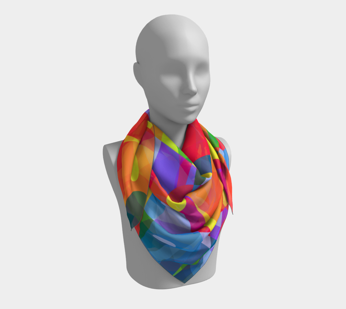 Tropical breeze. Colorful Scarf